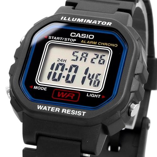 Casio Digital Watch LA-20WH-1C for Women and Girls, Black, Overseas Model