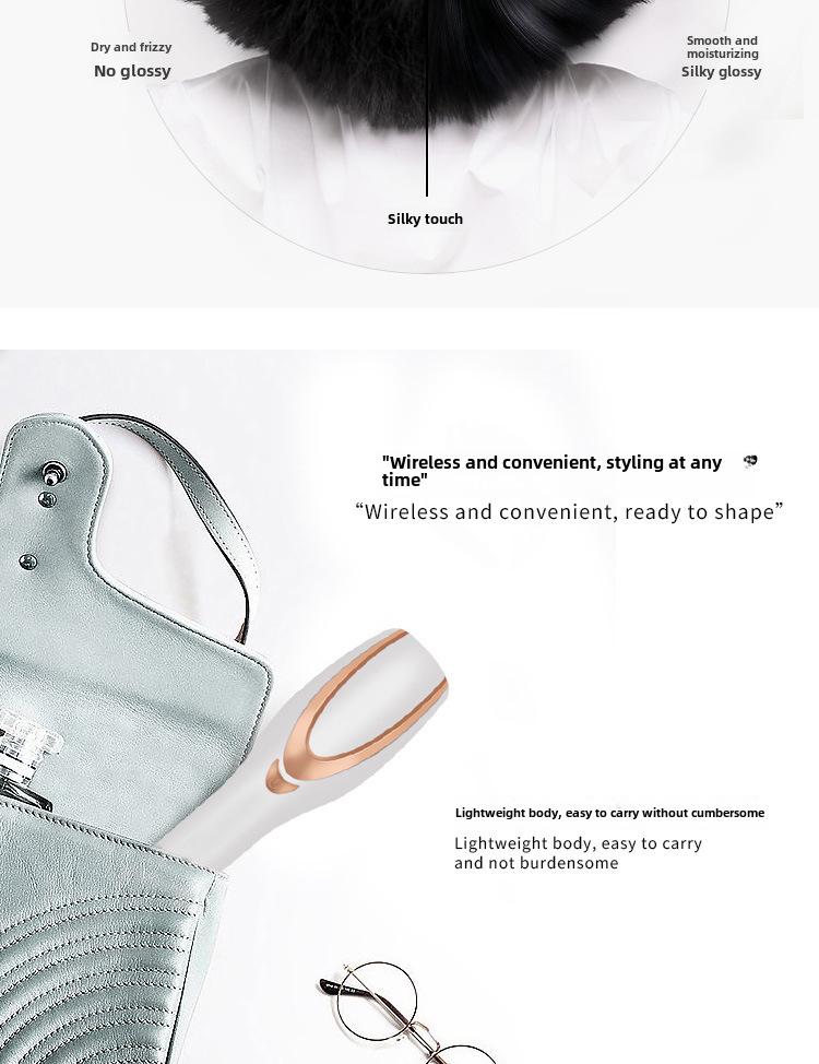 Electric Anti-Hair Loss Vibration Comb with Red & Blue Light Therapy for Hair Growth and Scalp Massage