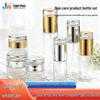 Transparente Glas-Hautpflege-Flaschen-Set: Augencreme, Gesichtscreme, Lotion Spender, Toner Sprühflasche