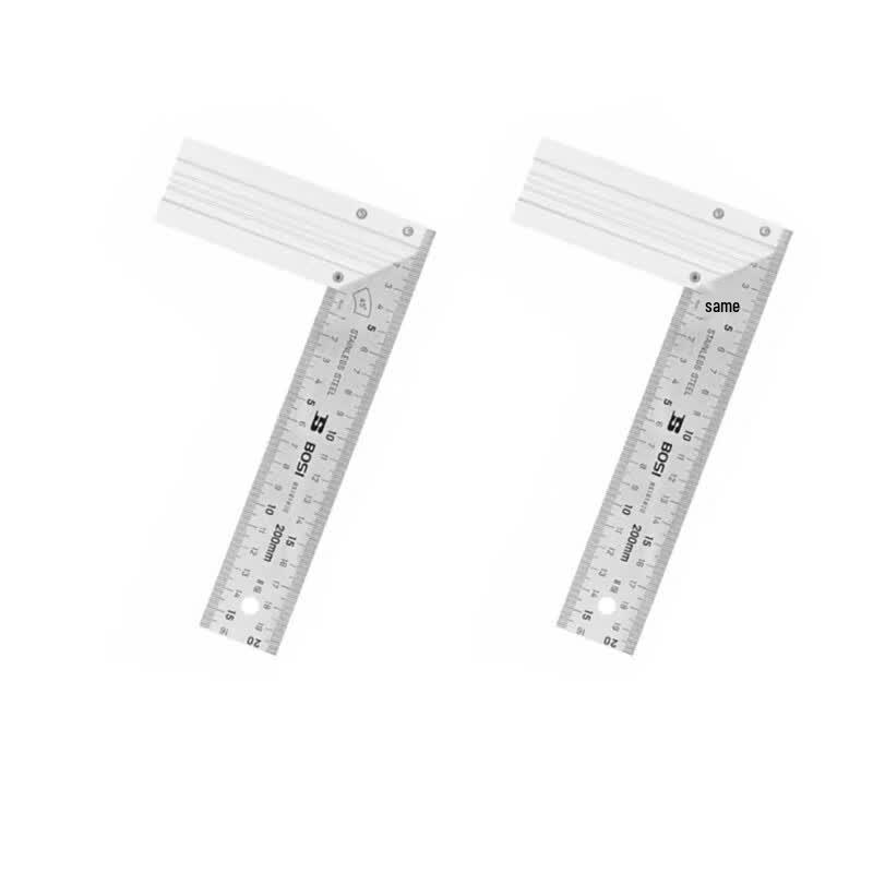 BOSI Aluminum Handle Steel Square Ruler