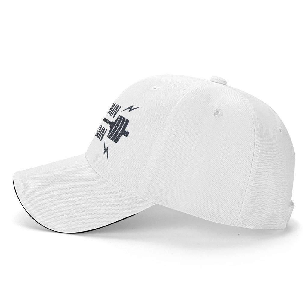 No Pain No Gain Gym Motivational Quote Baseball Cap for Unisex WoUnisex Breathable Bodybuilding Workout Dad Hat Outdoor Snapback Hats