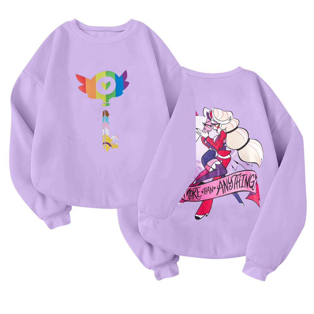 Dětský módní lehký pulovr s dlouhým rukávem a kulatým výstřihem s kapsami, tištěný pulovr