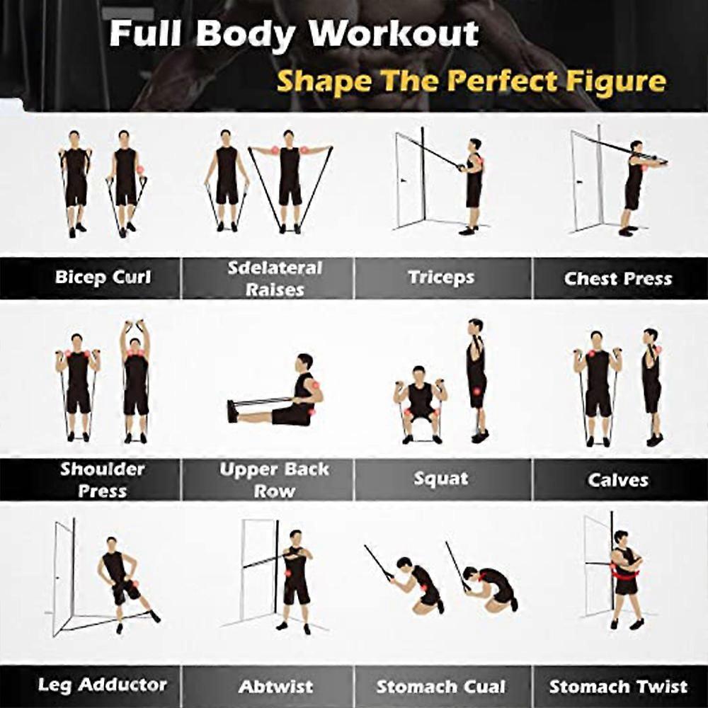 Resistance Bands Set, Full Body Workout, Adjustable