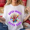 Groovy Hippie Nana T-Shirt, Retro Grandma Tee, Boho Style