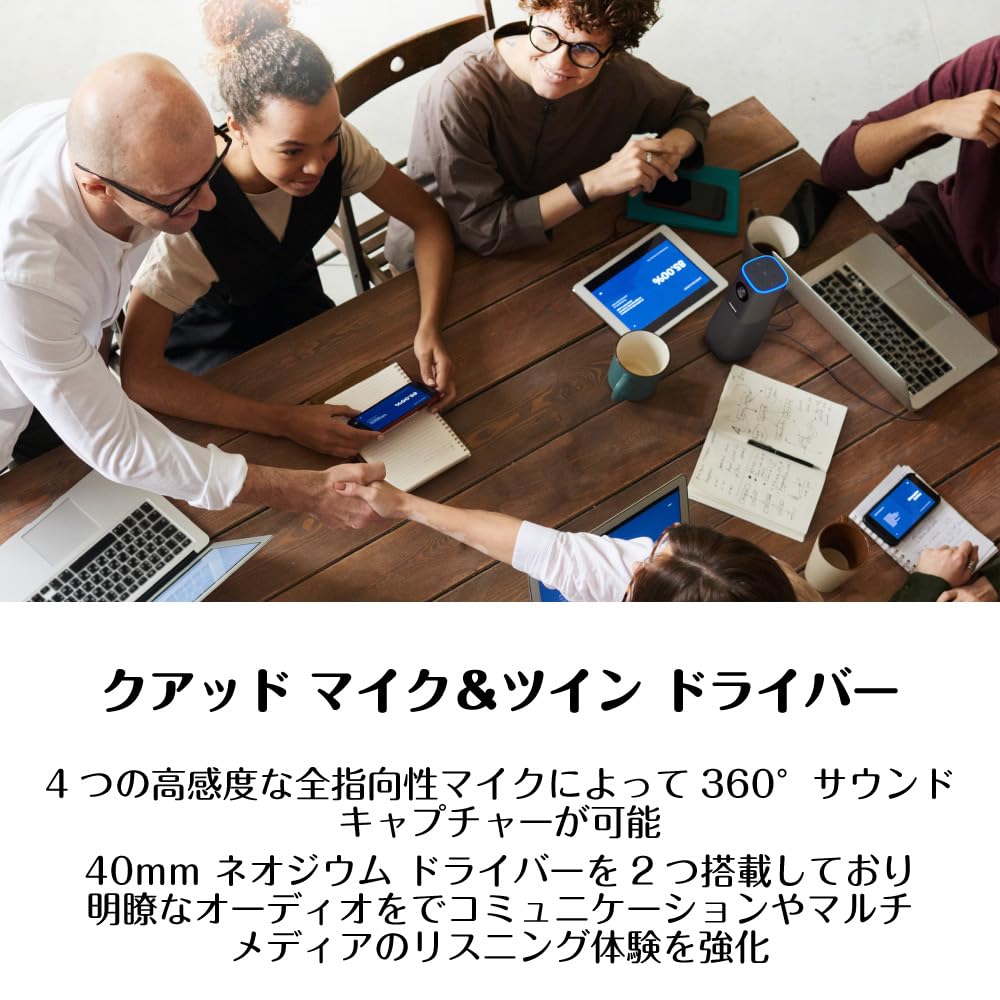 Creative Meet 4K Online Conference Camera with Auto and Quad Live! VI-LM4K Framing/Tracking Mic/Speaker