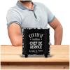 Certified Best of France Black Head of Service Frame | Office Idea Gift Work Departure Retirement Colleague Birthday Christmas