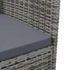 Vidaxl 3-Częściowy Zestaw Mebli Ogrodowych + Poduszki, Rattan Pe Szary