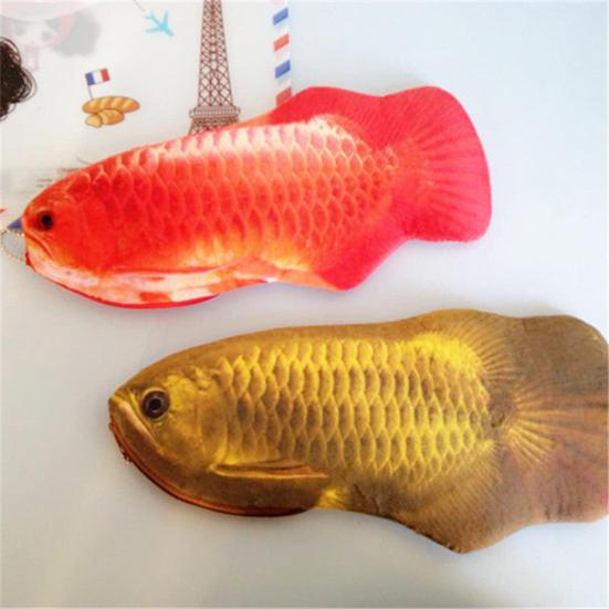 Creatieve 3D Vorm van Vis Etui Tas Schrijfwaren Schoolbenodigdheden Cosmetische Tas