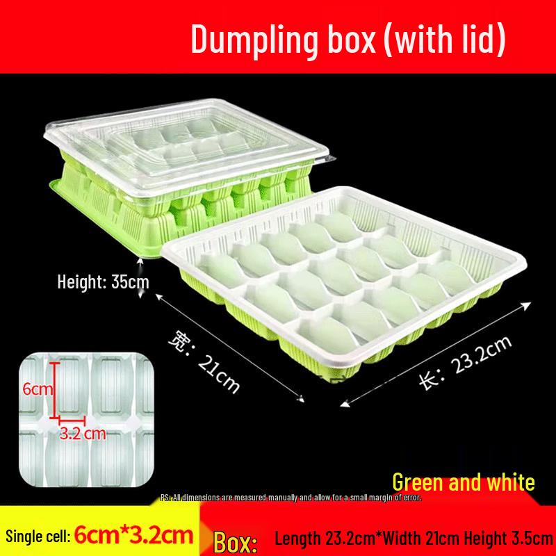 Disposable Divided Dumpling and Wonton Containers