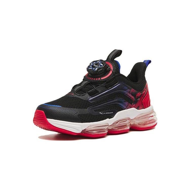 Anta Anti-Slip Wear-Resistant Low-Top Running Shoes Kids Sneakers Black Red 312319913-8