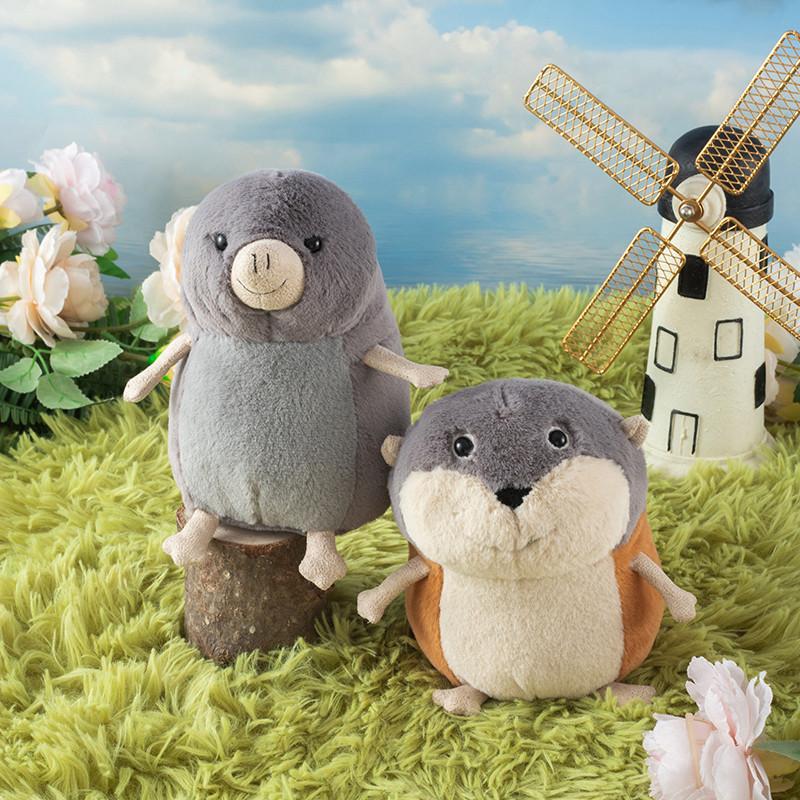 15cm Cute Mole Tourist Mouse Doll Stuffed Plush Mini Lambeth Lemming Mouse Toy Cute Children's Birthday Gift Room Decoration
