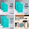 Double-Sided Green A4 Soft Rubber Printmaking Carving Plate Set with Ink Pad