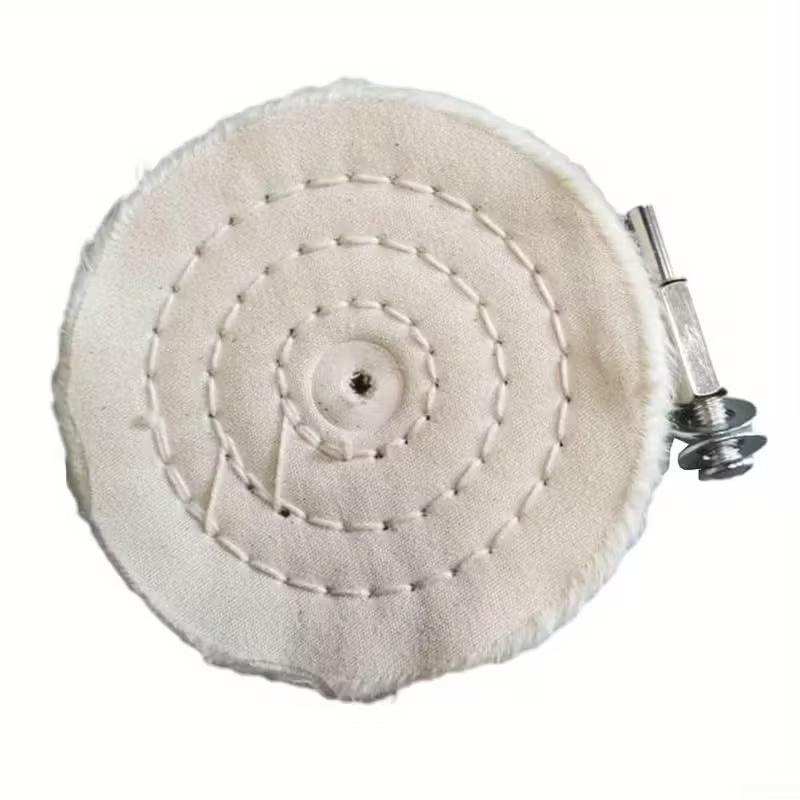 1Pc Cotton Cloth 4inch 100mm Polishing Wheel Polishing Pad Bore For Metal Jewelry Wood Grinding Buffing Polisher Accessories