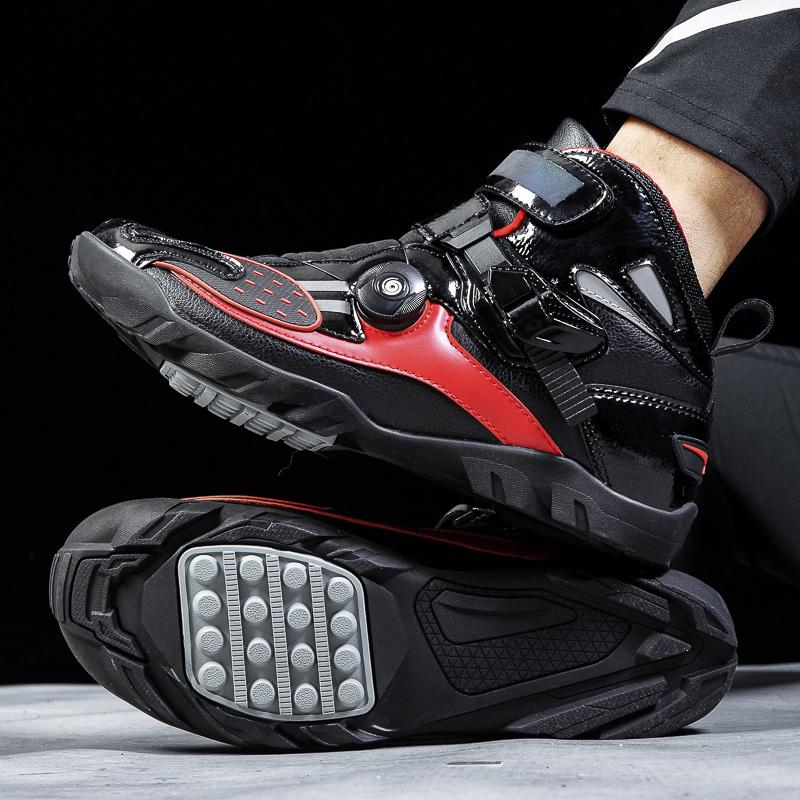 37-48 Pánské/Dámské Vysoké Motocyklové Boty Motocyklové Boty Otočný Knoflík Suchý Zip Cyklistické Boty