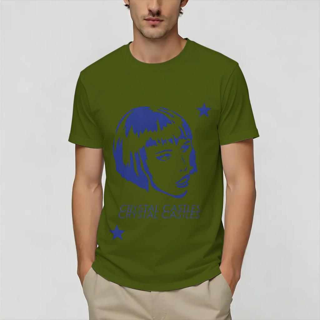 Unisex TShirts Crystal Castles Vintage 100 Cotton Tee Shirt Short Sleeve T Shirt Crew Neck Clothing Plus Size