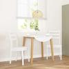 VidaXL Dining Chairs 2 Pcs White Solid Rubber Wood, Dining Chair, Chair, Living Room Chair, Dining Chairs, Chair 4102521