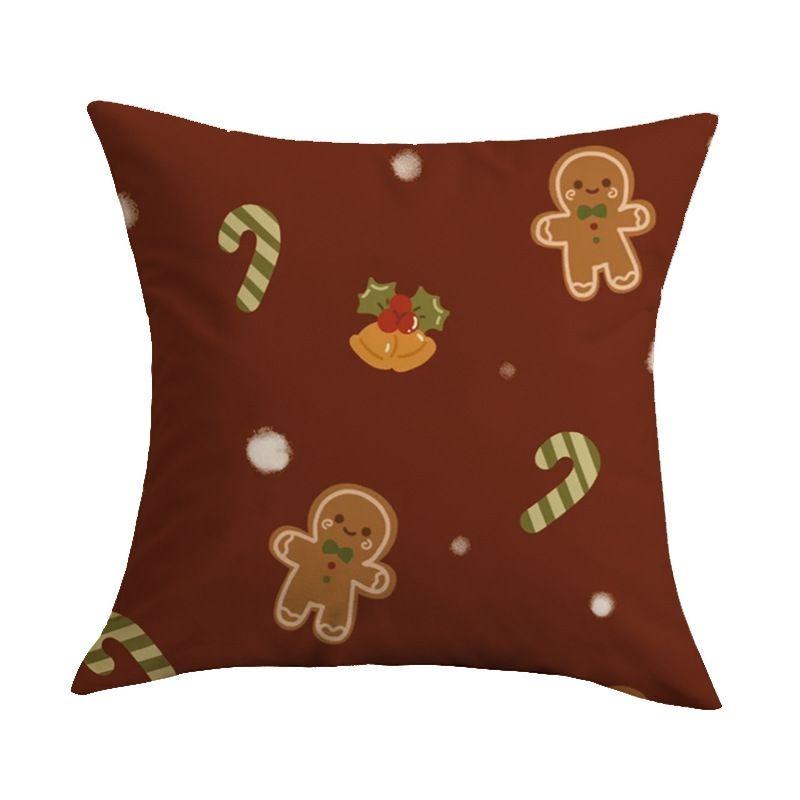 Merry Christmas Tree Throw Pillow Cover, Festive Embroidered Cushion Case for Home Decor