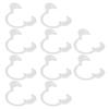10pcs Cheek Retractor Transparent Disposable Dental Mouth Opener for Dental Clinics M