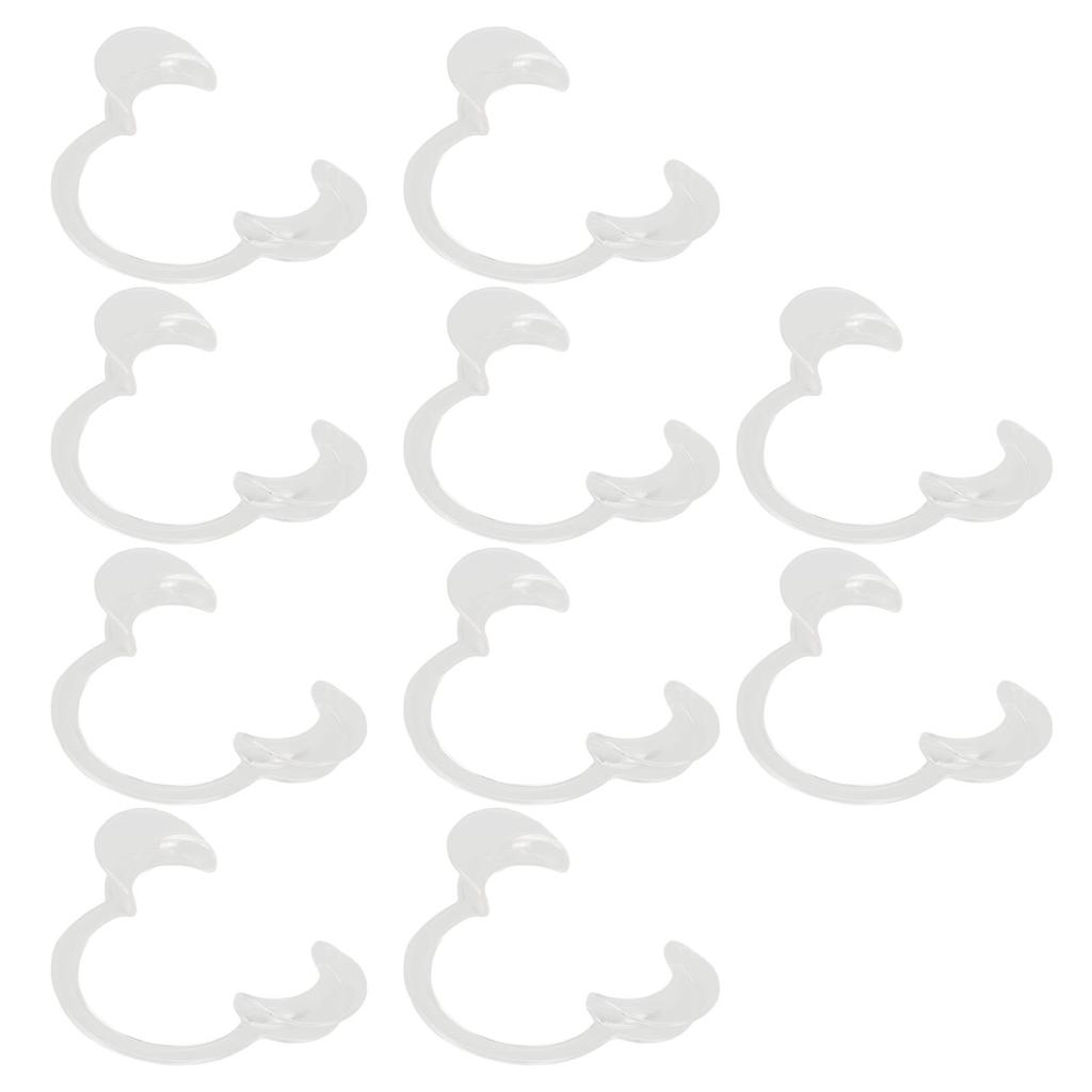 10pcs Cheek Retractor Transparent Disposable Dental Mouth Opener for Dental Clinics M