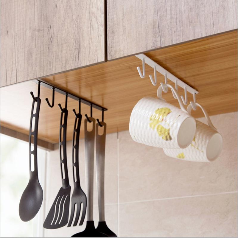 Kitchen Storage Rack Hanger Chest Shelf Bathroom Organizer Holder Cupboard Hanging Hook