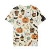 Women's V-Neck Halloween Print Blouse Lightweight Spring Summer Top