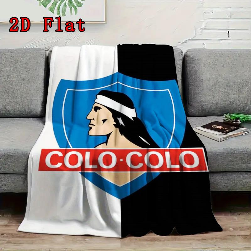 colo colo logo 2D Flat Pattern Flannel Blanket High quality All Seasons Warmth and Comfort Perfect for Christmas Gifts.MMT0918038