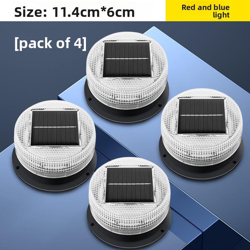Solar LED Magnetic Warning Light Car Truck Vehicle Wireless Strobe Beacon Flashlight Emergency Signal Night Sensor Flashing