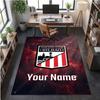 Crystal Velvet Rug Athletic Bilbao FC Print Custom Name Text Floor Mat Home Decor