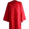 1 Set Graduation Gown Hat Tassel Zipper V Neck Loose Solid Color 2023 High School Bachelor Academic Dress Student Supplies