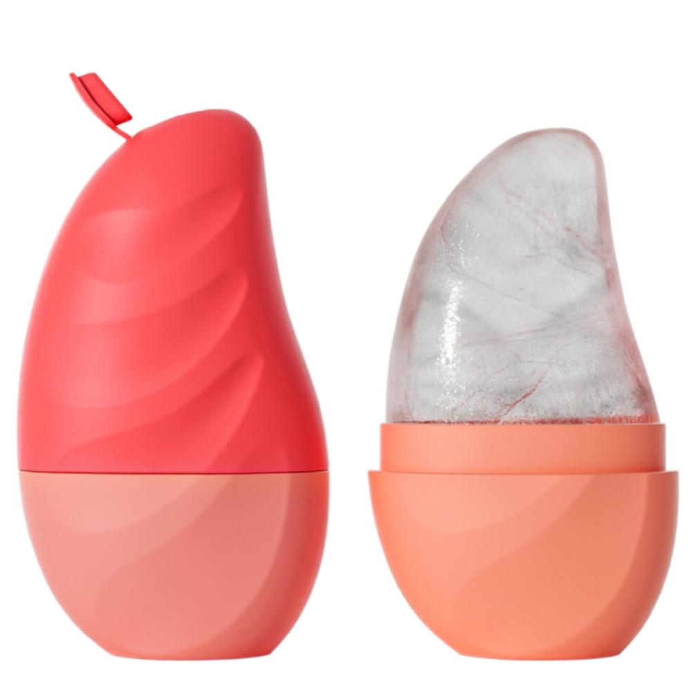 Silicone Facial Ice Roller Mold Reusable Ice Cube Tray for Improved Skincare & Facial Massage Lifting Contour Brush Beauty Tool