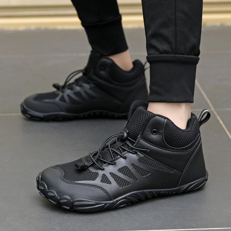 High-top Cotton Shoes Winter Hiking Sneakers Anti-slip Men Women Outdoor Trekking Camping Shoes Elastic Climbing Shoes