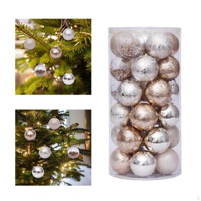 30 Stück Weihnachtskugeln, Ornamente, hängende Dekoration für den Garten