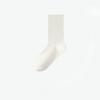 Female Spring and Autumn Pure Cotton Pure Color Antibacterial Deodorant Comfortable Boneless Tube Moon Socks