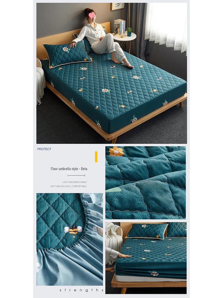 Wasserdichter Baumwoll-Matratzenschoner & Urin-Pad (Ausgabe 2025) - Kissenbezüge nicht im Lieferumfang enthalten.