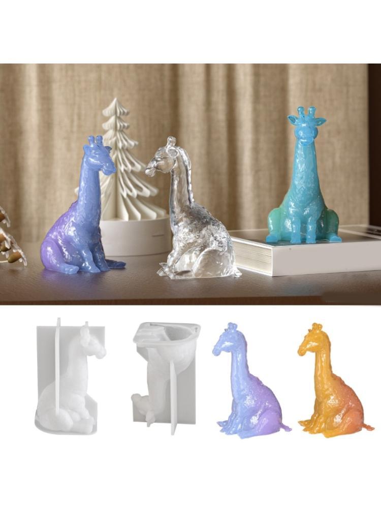 A52E Professional Grade Silicone Giraffe Mold Mirror Finish Design For Handmade Resin Art Creations And Gifts CN
