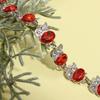Bracelet Charm Élégant pour Femme Incrusté de Cristal Mode Bijoux de Fiançailles Mariage
