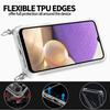 Coque de protection - Samsung - A32 5G - Transparente - Anti-rayure - Cordon rose