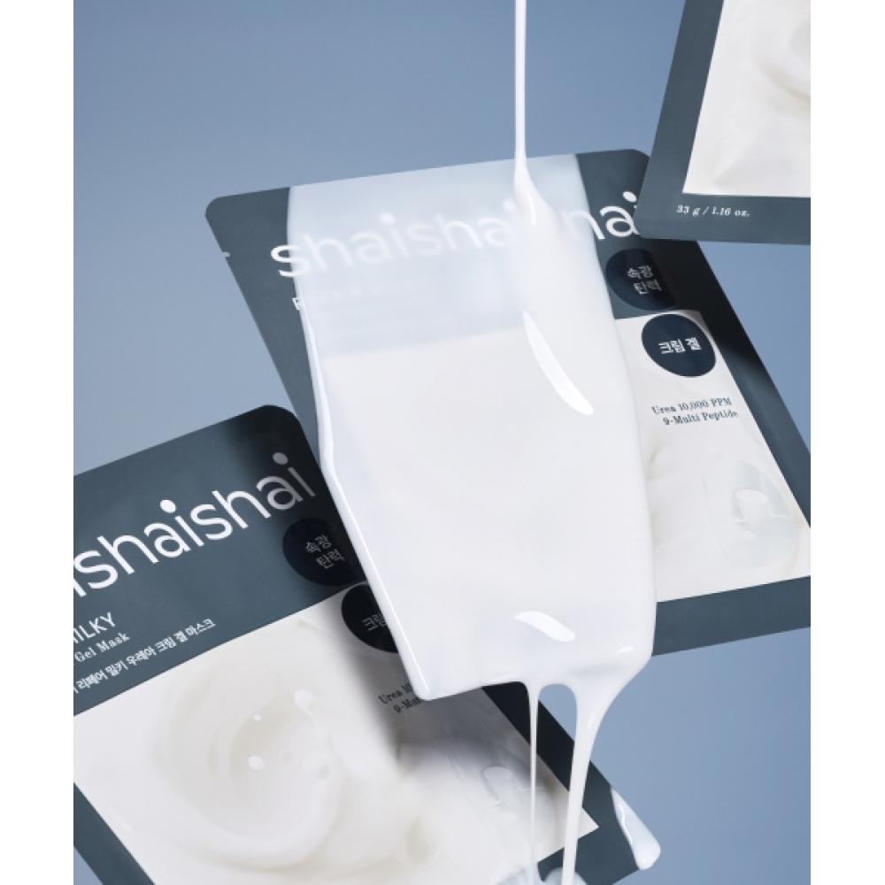 Shaishaishai Repair Milky Urea Cream Gel Mask 33g 4 Sheets