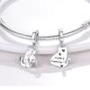 Copper Plated Cute Pet Cat Puppy Dog Charms Fit Original Paw Print Charm Beads Pendent Dangle Bracelet Diy Women Jewelry