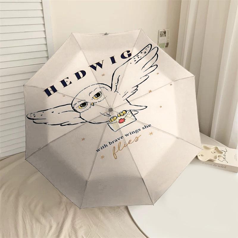 

1PC Hedwig brave wings Umbrella-8-Rib Reinforced, Automatic Open, Lightweight & Durable, Cute Fashion Accessory for Outdoor, D2655