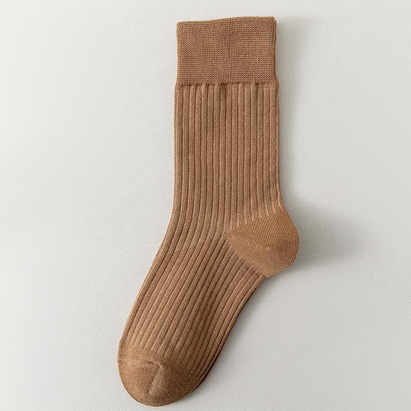 Female Autumn and Winter Pure Cotton Deodorant Anti Pilling In The Tube Moon Socks