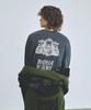 Knitted Bulky Wool Stadium Zip-Up Khaki-Black