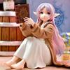 12cm Frieren Beyond Journey'S End Frieren Φιγούρα Anime Επιτραπέζια Χαριτωμένη Φιγούρα Δράσης Frieren με Πιτζάμα Μοντέλο Κούκλα Παιχνίδι