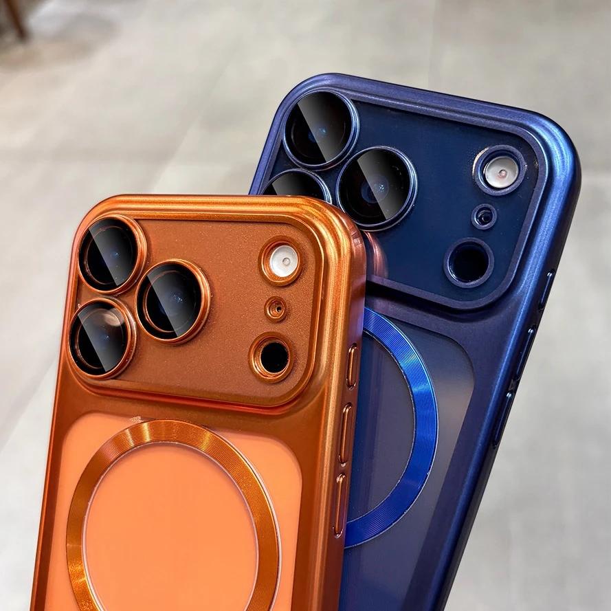 for For Iphone17  Transparent Plating  Case for For Iphone 17 Pro Max 17Pro Air al Soft TPU Camera Protector Cover