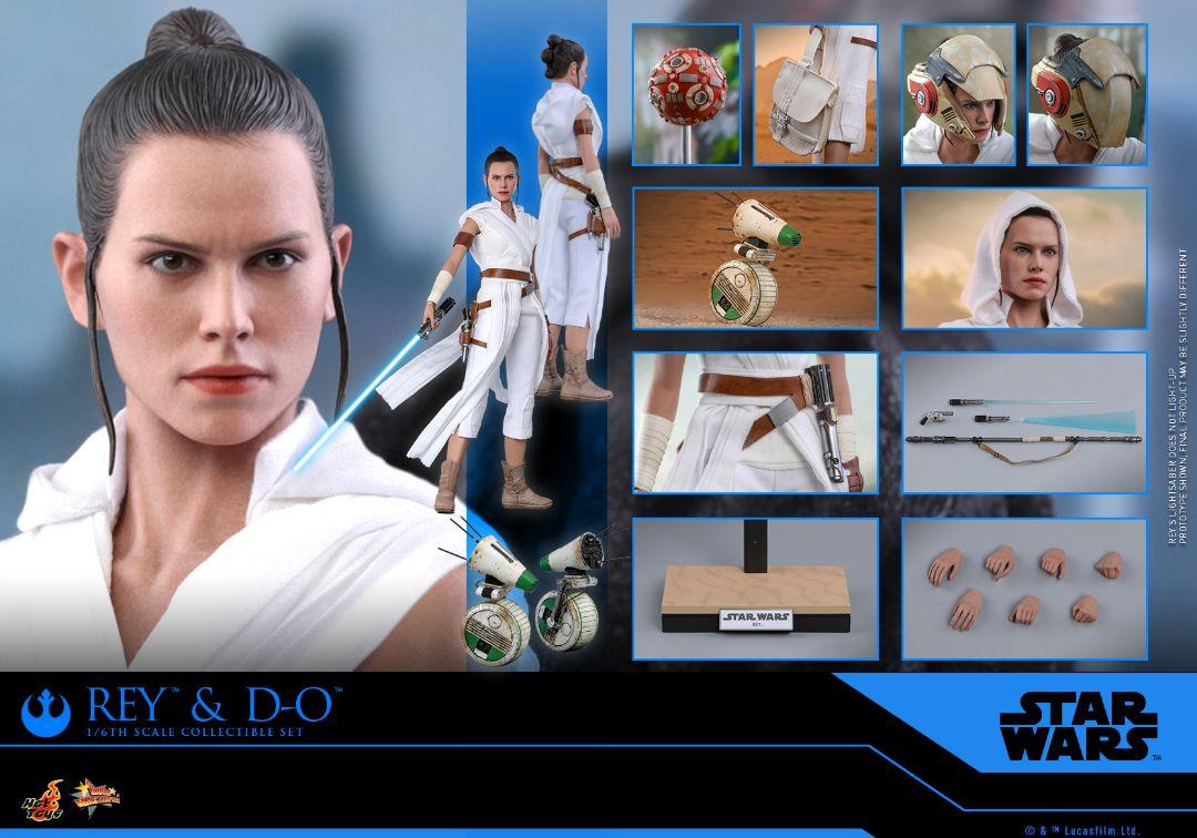 

[USED] Hot Toys Movie Masterpiece The Rise of Skywalker Rey & D-O