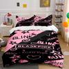 Blackpink Blink Bedding Set Pink Black Design Bedding set (1 duvet cover, 2 pillowcases, duvet not included)