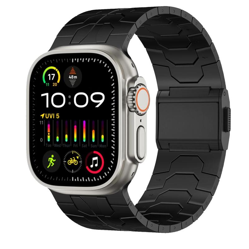 Magnetic Stainless Steel Strap For Apple Watch Band Series 10 46mm  Iron Man Watchband iWatch 9 Ultra 2 49mm 45mm 44mm 42mm