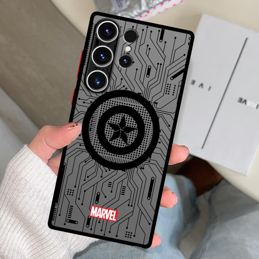 

Чехол с логотипом героя Marvel для Samsung Galaxy S26 S22 Note 20 10+ S21 S20 S23 FE S25 Ultra S24 Plus Funda Чехол для телефона Galaxy S25 Ultra