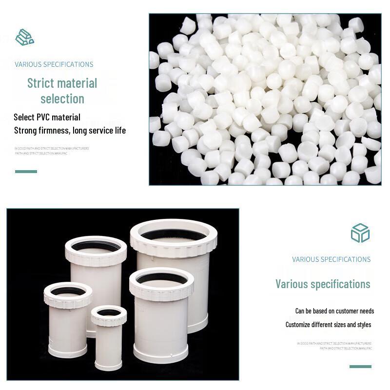 Saizesi PVC Drain Pipe Threaded Expansion Joint