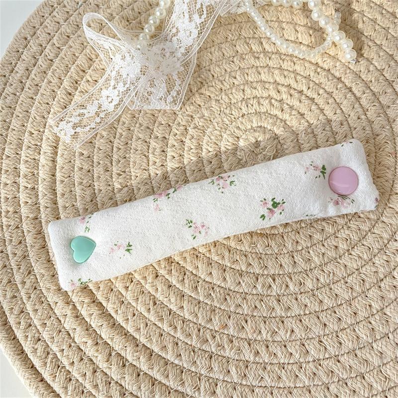 Data Cable Storage Buckle Flower Pattern Charging Cable Winder Headphone Cable Storage Fabric Cute Fixed Organization Tools